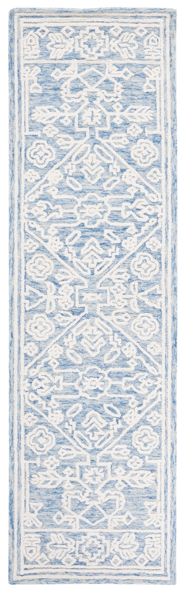 Safavieh Metro 907 Hand Tufted 100% Wool Pile Rug Blue / Ivory 100% Wool Pile MET907M-28