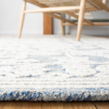 Safavieh Metro 907 Hand Tufted 100% Wool Pile Rug Blue / Ivory 100% Wool Pile MET907M-5