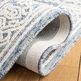 Safavieh Metro 907 Hand Tufted 100% Wool Pile Rug Blue / Ivory 100% Wool Pile MET907M-5