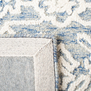 Safavieh Metro 907 Hand Tufted 100% Wool Pile Rug Blue / Ivory 100% Wool Pile MET907M-5