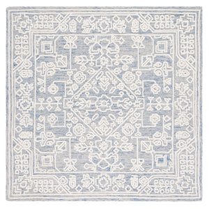 Safavieh Metro 907 Hand Tufted 100% Wool Pile Rug Blue / Ivory 100% Wool Pile MET907M-6SQ