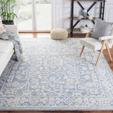 Safavieh Metro 907 Hand Tufted 100% Wool Pile Rug Blue / Ivory 100% Wool Pile MET907M-8