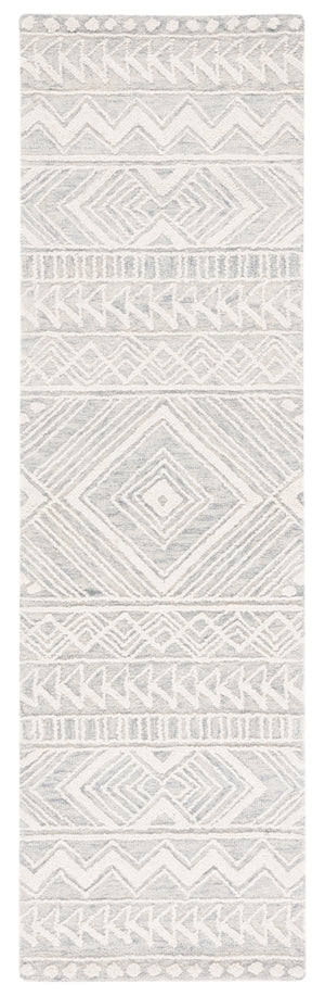 Safavieh Metro 908 Hand Tufted 100% Wool Pile Rug Grey / Ivory 100% Wool Pile MET908G-28