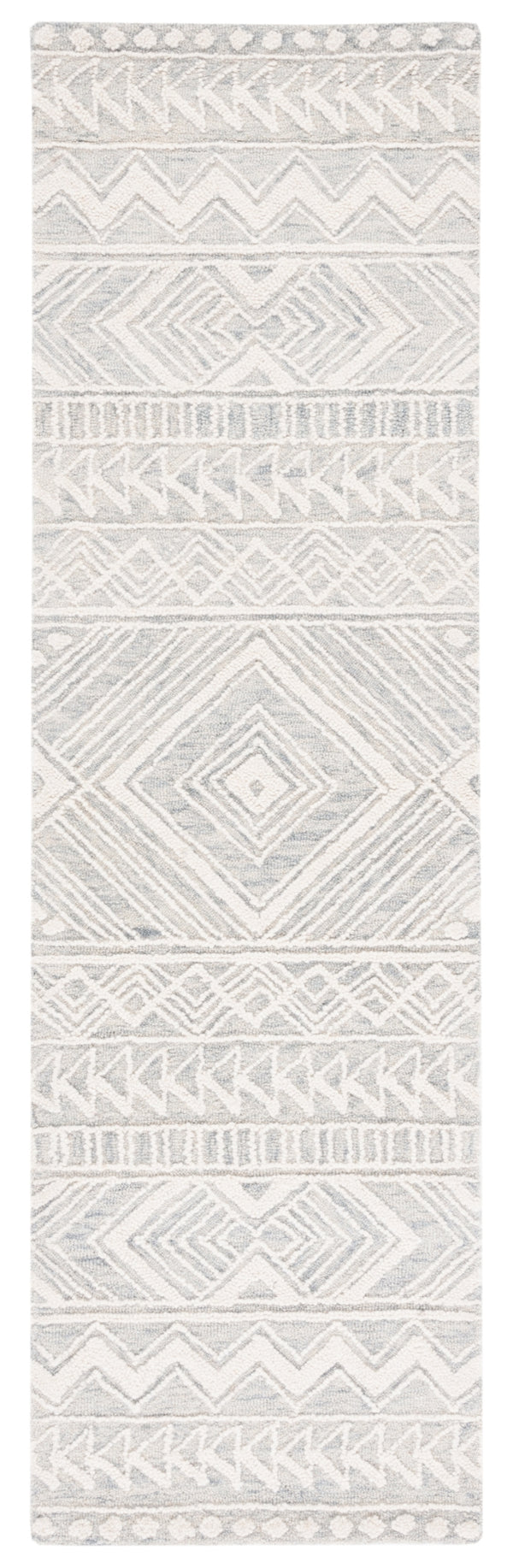 Safavieh Metro 908 Hand Tufted 100% Wool Pile Rug Grey / Ivory 100% Wool Pile MET908G-28