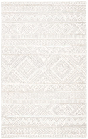Safavieh Metro 908 Hand Tufted 100% Wool Pile Rug Grey / Ivory 100% Wool Pile MET908G-5