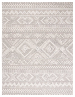 Safavieh Metro 908 Hand Tufted 100% Wool Pile Rug Grey / Ivory 100% Wool Pile MET908G-8
