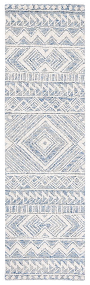 Safavieh Metro 908 Hand Tufted 100% Wool Pile Rug Blue / Ivory 100% Wool Pile MET908M-28