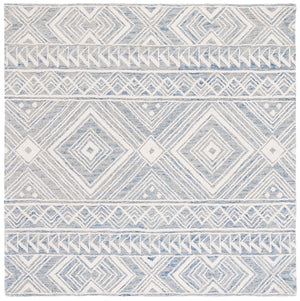 Safavieh Metro 908 Hand Tufted 100% Wool Pile Rug Blue / Ivory 100% Wool Pile MET908M-6SQ