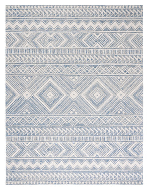 Safavieh Metro 908 Hand Tufted 100% Wool Pile Rug Blue / Ivory 100% Wool Pile MET908M-8