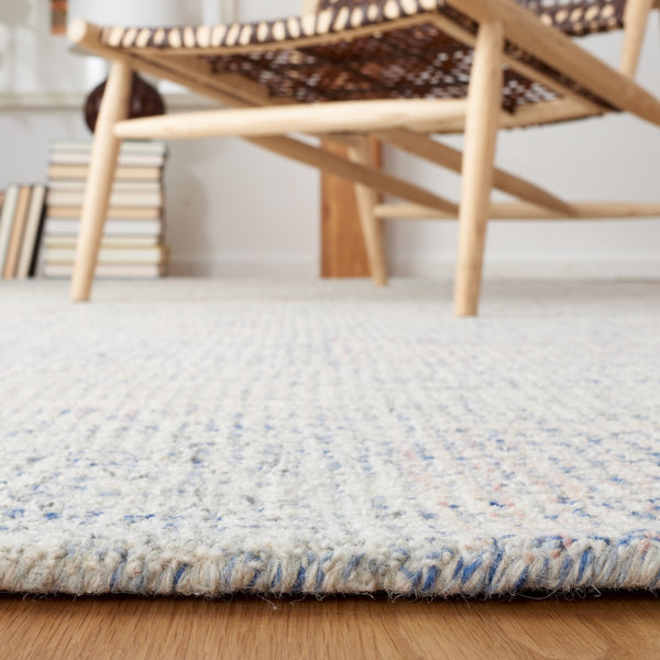 Safavieh Metro 909 Hand Tufted 100% Wool Pile Rug Blue / Ivory 100% Wool Pile MET909M-5