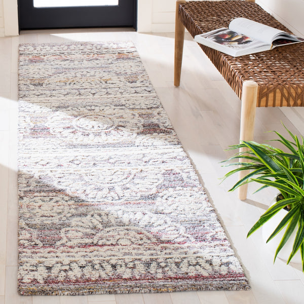 Safavieh Metro 910 Hand Tufted 50% Polyproplyne & 50% Wool Rug Red / Ivory 50% polyproplyne & 50% Wool MET910Q-28