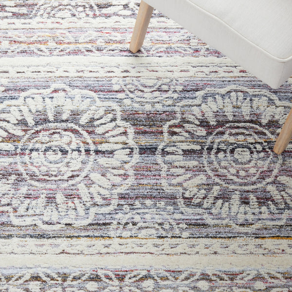 Safavieh Metro 910 Hand Tufted 50% Polyproplyne & 50% Wool Rug Red / Ivory 50% polyproplyne & 50% Wool MET910Q-5