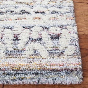 Safavieh Metro 910 Hand Tufted 50% Polyproplyne & 50% Wool Rug Red / Ivory 50% polyproplyne & 50% Wool MET910Q-5