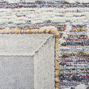 Safavieh Metro 910 Hand Tufted 50% Polyproplyne & 50% Wool Rug Red / Ivory 50% polyproplyne & 50% Wool MET910Q-5