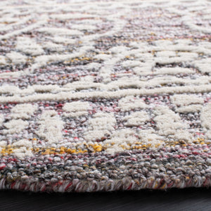 Safavieh Metro 910 Hand Tufted 50% Polyproplyne & 50% Wool Rug Red / Ivory 50% polyproplyne & 50% Wool MET910Q-6R