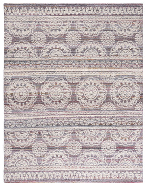 Safavieh Metro 910 Hand Tufted 50% Polyproplyne & 50% Wool Rug Red / Ivory 50% polyproplyne & 50% Wool MET910Q-8