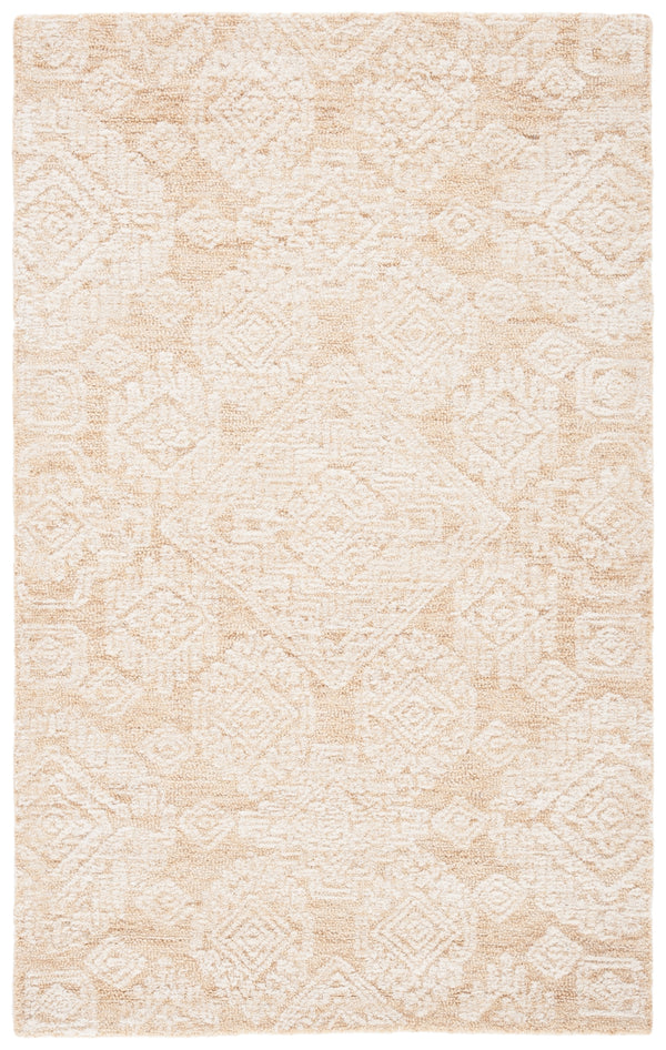 Safavieh Metro 987 Hand Tufted 100% Fine Indian Wool Pile Rug Gold / Ivory 100% Fine Indian Wool Pile MET987D-3