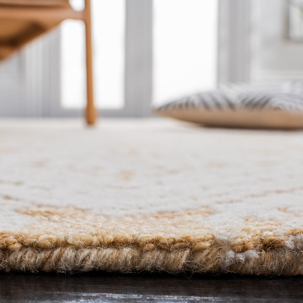 Safavieh Metro 987 Hand Tufted 100% Fine Indian Wool Pile Rug Gold / Ivory 100% Fine Indian Wool Pile MET987D-4
