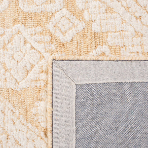 Safavieh Metro 987 Hand Tufted 100% Fine Indian Wool Pile Rug Gold / Ivory 100% Fine Indian Wool Pile MET987D-4