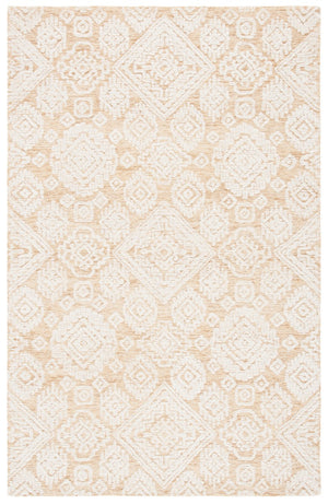 Safavieh Metro 987 Hand Tufted 100% Fine Indian Wool Pile Rug Gold / Ivory 100% Fine Indian Wool Pile MET987D-4