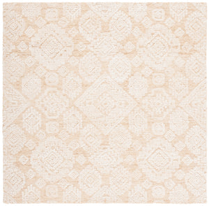Safavieh Metro 987 Hand Tufted 100% Fine Indian Wool Pile Rug Gold / Ivory 100% Fine Indian Wool Pile MET987D-6SQ