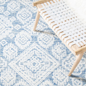 Safavieh Metro 987 Hand Tufted 100% Fine Indian Wool Pile Rug Blue / Ivory 100% Fine Indian Wool Pile MET987M-5