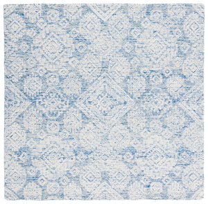 Safavieh Metro 987 Hand Tufted 100% Fine Indian Wool Pile Rug Blue / Ivory 100% Fine Indian Wool Pile MET987M-6SQ