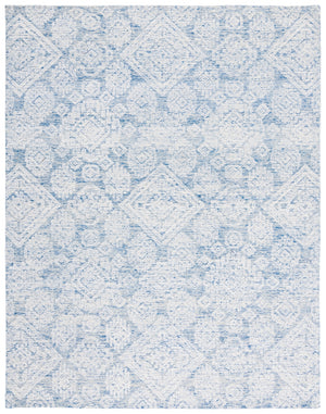 Safavieh Metro 987 Hand Tufted 100% Fine Indian Wool Pile Rug Blue / Ivory 100% Fine Indian Wool Pile MET987M-8