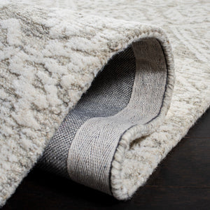 Safavieh Metro 987 Hand Tufted 100% Fine Indian Wool Pile Rug Light Brown / Ivory 100% Fine Indian Wool Pile MET987T-4