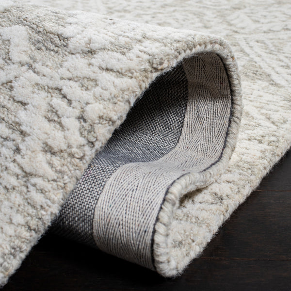 Safavieh Metro 987 Hand Tufted 100% Fine Indian Wool Pile Rug Light Brown / Ivory 100% Fine Indian Wool Pile MET987T-5