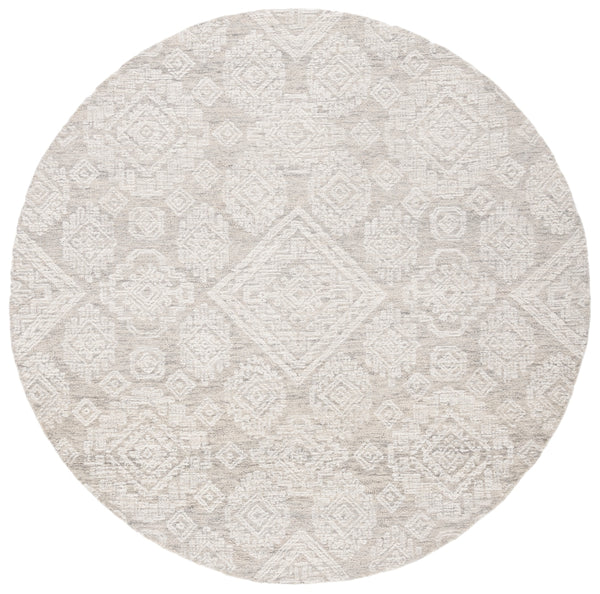 Safavieh Metro 987 Hand Tufted 100% Fine Indian Wool Pile Rug Light Brown / Ivory 100% Fine Indian Wool Pile MET987T-6R