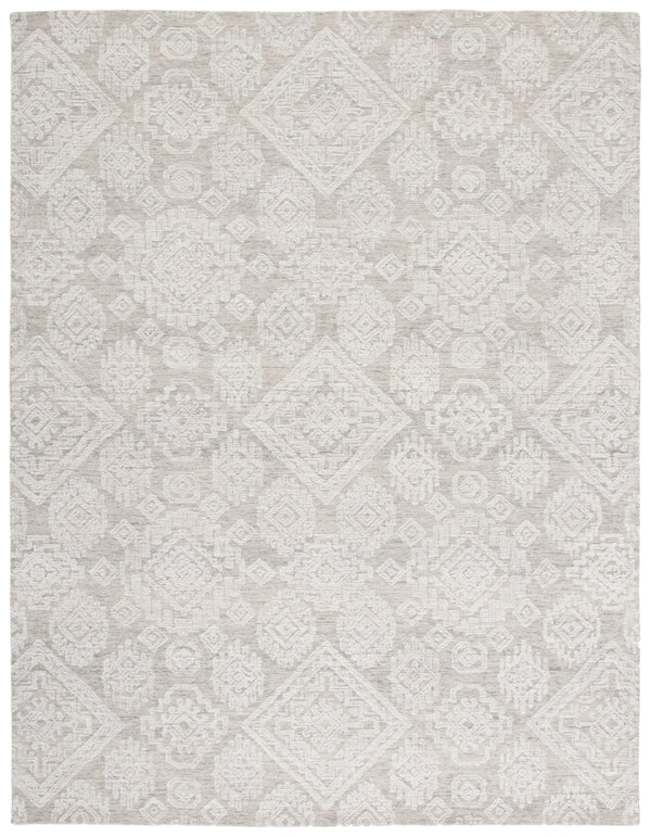 Safavieh Metro 987 Hand Tufted 100% Fine Indian Wool Pile Rug Light Brown / Ivory 100% Fine Indian Wool Pile MET987T-8