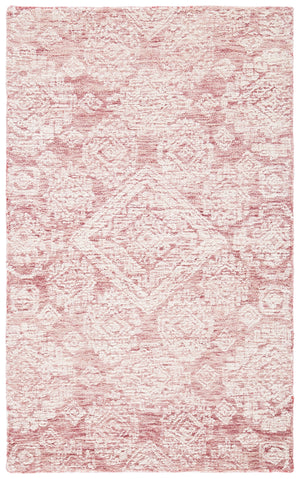 Safavieh Metro 987 Hand Tufted 100% Fine Indian Wool Pile Rug Dark Pink / Ivory 100% Fine Indian Wool Pile MET987U-3