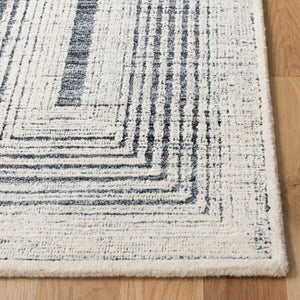 Safavieh Metro 991 Hand Tufted 60% Pet Yarn, 40% Wool Rug Dark Grey / Ivory 60% Pet yarn, 40% Wool MET991H-5