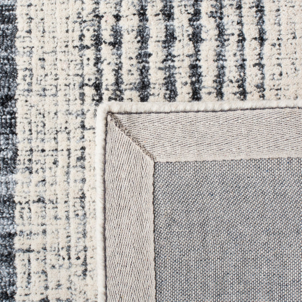 Safavieh Metro 991 Hand Tufted 60% Pet Yarn, 40% Wool Rug Dark Grey / Ivory 60% Pet yarn, 40% Wool MET991H-5