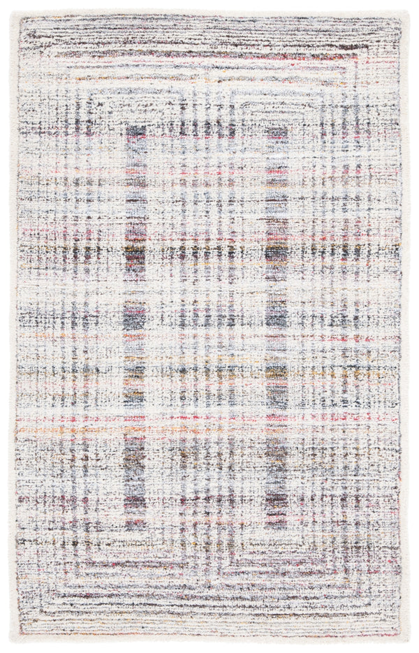 Safavieh Metro 991 Hand Tufted 60% Pet Yarn, 40% Wool Rug Red / Ivory 60% Pet yarn, 40% Wool MET991Q-3