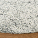 Safavieh Metro 993 Hand Tufted 100% Fine Indian Wool Pile Rug Dark Grey / Ivory 100% Fine Indian Wool Pile MET993H-6R