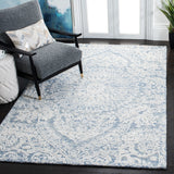 Safavieh Metro 993 Hand Tufted 100% Fine Indian Wool Pile Rug Blue / Ivory 100% Fine Indian Wool Pile MET993M-5