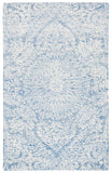 Safavieh Metro 993 Hand Tufted 100% Fine Indian Wool Pile Rug Blue / Ivory 100% Fine Indian Wool Pile MET993M-5