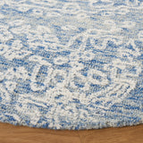 Safavieh Metro 993 Hand Tufted 100% Fine Indian Wool Pile Rug Blue / Ivory 100% Fine Indian Wool Pile MET993M-6R