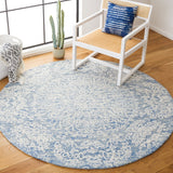 Safavieh Metro 993 Hand Tufted 100% Fine Indian Wool Pile Rug Blue / Ivory 100% Fine Indian Wool Pile MET993M-6R