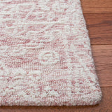 Safavieh Metro 993 Hand Tufted 100% Fine Indian Wool Pile Rug Pink / Ivory 100% Fine Indian Wool Pile MET993U-5