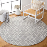 Safavieh Metro 994 Hand Tufted 100% Fine Indian Wool Pile Rug Grey / Ivory 100% Fine Indian Wool Pile MET994F-6R