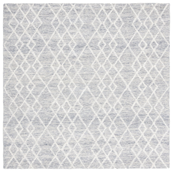 Safavieh Metro 994 Hand Tufted 100% Fine Indian Wool Pile Rug Grey / Ivory 100% Fine Indian Wool Pile MET994F-6SQ