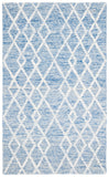 Safavieh Metro 994 Hand Tufted 100% Fine Indian Wool Pile Rug Blue / Ivory 100% Fine Indian Wool Pile MET994M-3