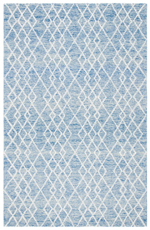 Safavieh Metro 994 Hand Tufted 100% Fine Indian Wool Pile Rug Blue / Ivory 100% Fine Indian Wool Pile MET994M-4