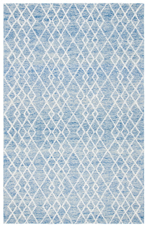 Safavieh Metro 994 Hand Tufted 100% Fine Indian Wool Pile Rug Blue / Ivory 100% Fine Indian Wool Pile MET994M-5