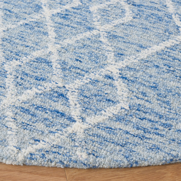 Safavieh Metro 994 Hand Tufted 100% Fine Indian Wool Pile Rug Blue / Ivory 100% Fine Indian Wool Pile MET994M-6R