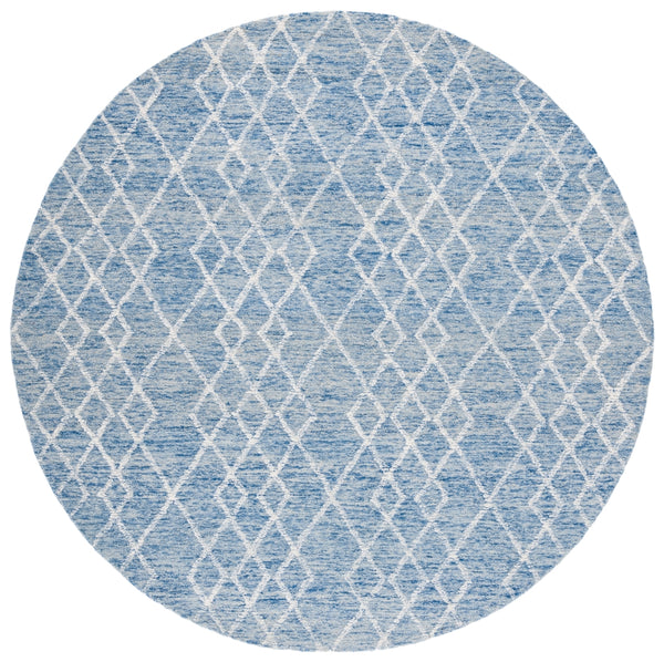 Safavieh Metro 994 Hand Tufted 100% Fine Indian Wool Pile Rug Blue / Ivory 100% Fine Indian Wool Pile MET994M-6R