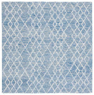 Safavieh Metro 994 Hand Tufted 100% Fine Indian Wool Pile Rug Blue / Ivory 100% Fine Indian Wool Pile MET994M-6SQ